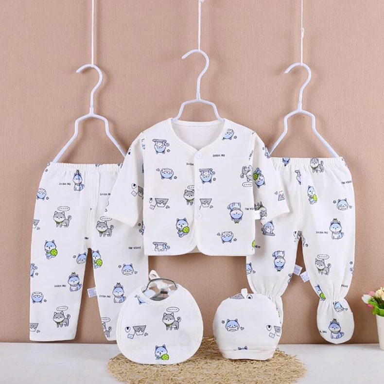 Comfortable Baby Clothes Sets 5pcs Baby Clothing Suits New Born Baby