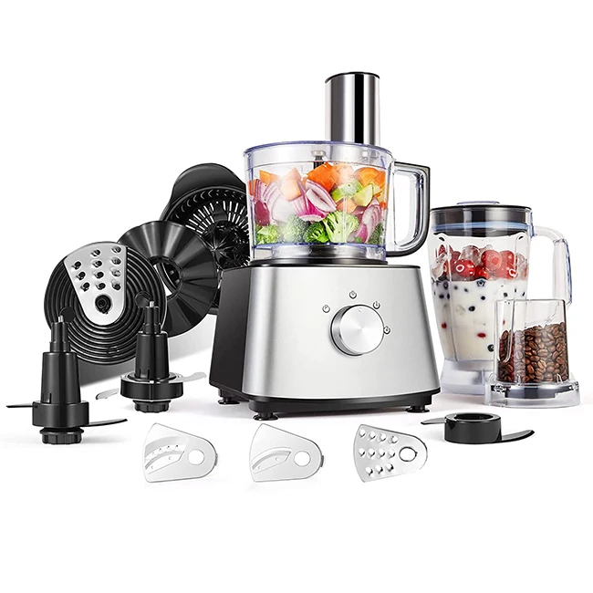 9-in-1 800W Food Mixer Blender Chopper Citrus Juicer Grater Slicer Knead  Dough Emulsifier Multifunctional Food Processor Juicer