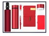 Notebook+umbrella+vaccum cup+power bank+speaker+pen+usb-Red
