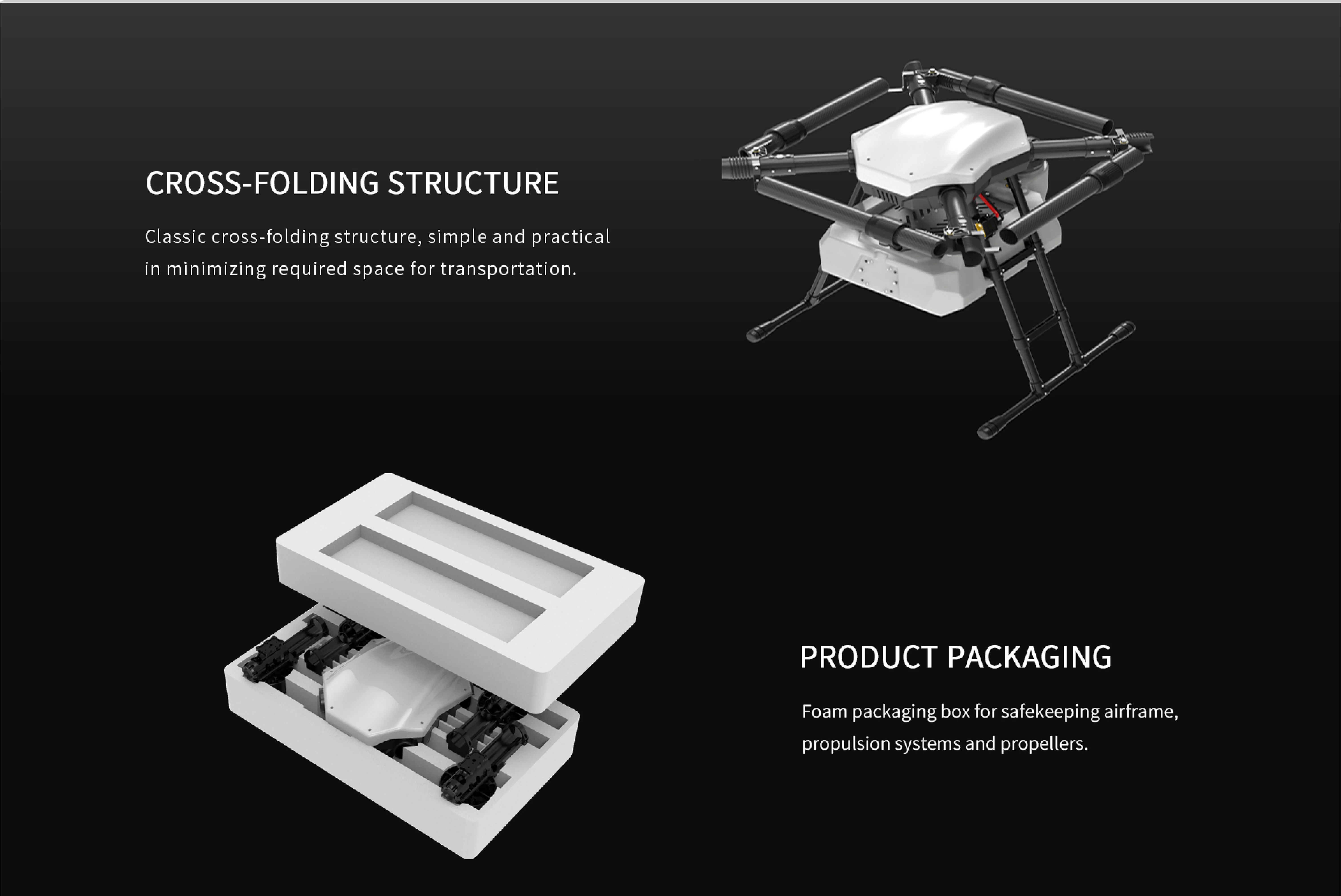 Hg416 Fouraxis 16l 12kg Agricultural Spray Drone 2023 Hot Sales
