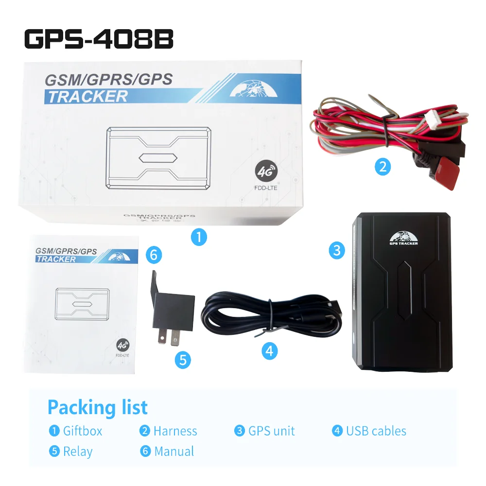 Coban 408 4g Magnetic Gps Tracker Anti Jammer 10000mah Portable Tracker ...