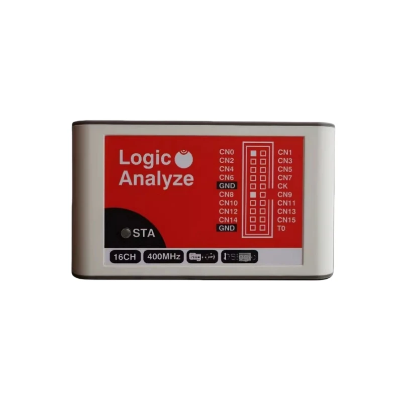 USB Logic Analyzer, 16 Kanalen Logic Analyzer 400MHz Sampling Rate Met 16G Diepte 256Mbits Gegevensdetectie Voor PC Analyse