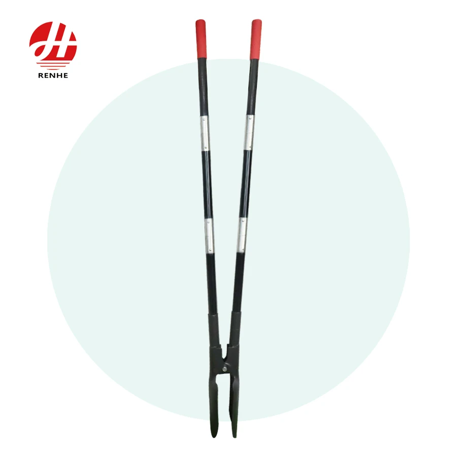 New Design  Heave Duty  Digging Tool Steel   Garden Detachable  Transplanter Post Hole Digger  with Fiberglass Handle