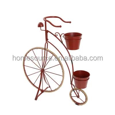 Country Retro Creative Hemp Rope Iron Bicycle Shape Flower Stand Ornaments Gardening Home Groceries Window Decoration 1JFS01 (1).jpg