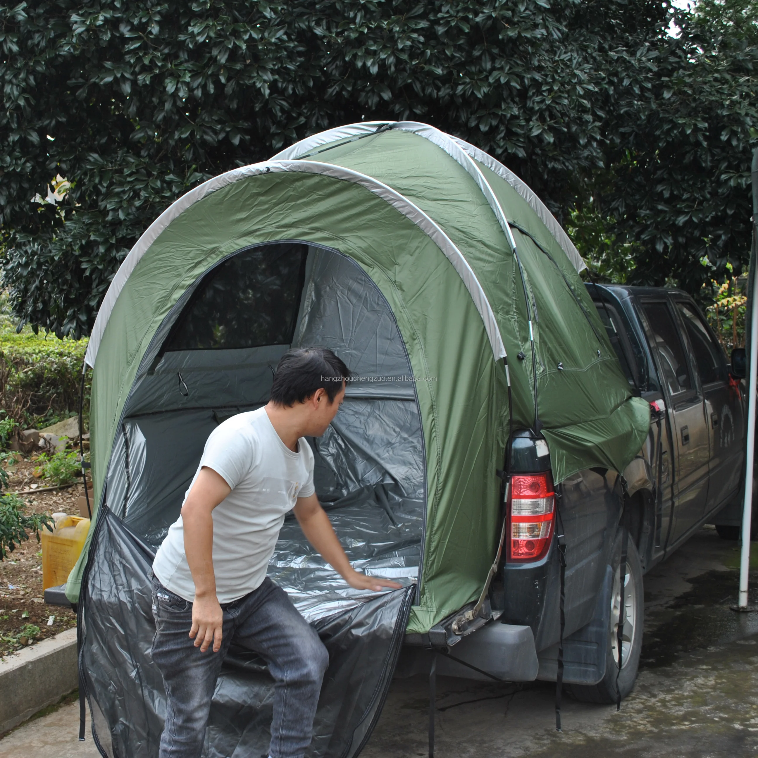 Truck Bed Tent,Pickup Truck Tent Double Layer Waterproof Pu4000mm & Upf
