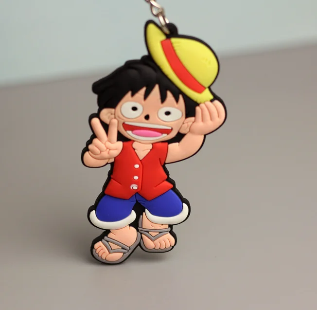Anime Rubber Keychain Anime Soft 3D Silicone Keychain Wholesale