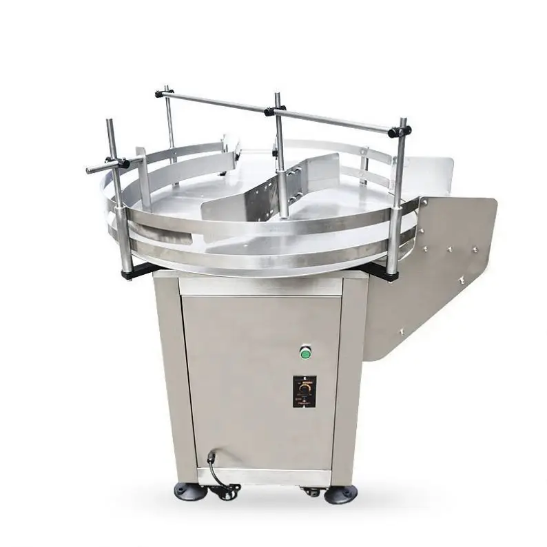 TEBAK Automatic Bottle Unscrambler, Rotary Bottle Sorting & Packaging Machine for Square Plastic & Glass Bottles Assembly Line