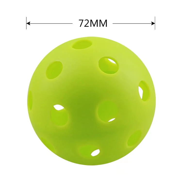 Custom 26 40 Holes 72 74mm High-strength Non-cracking Pickleball  Factory Wholesale TPE PE Pickle Ball Practice Pickle Balls supplier