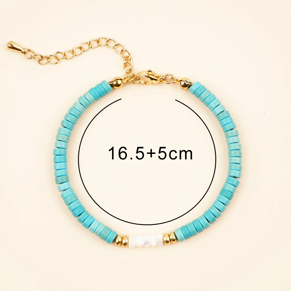 Go2boho Minimalist Turquoise Friendship Bracelets for Women Boho Summer Beach Fashion Jewelry