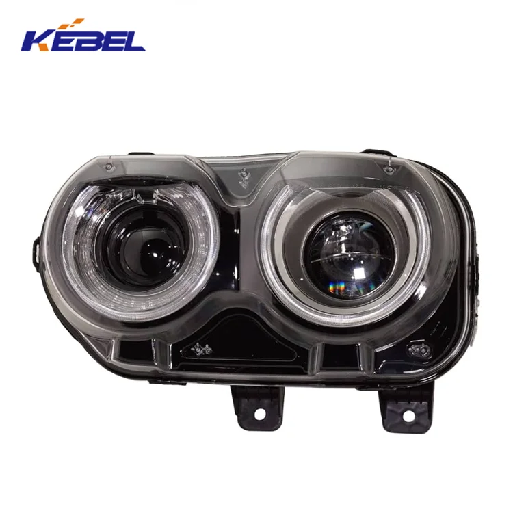 product kebel car body systems products good price lead lamp  68174067ae oem 68174066ae head lights for dodge challenger 2015 2016 2017-5