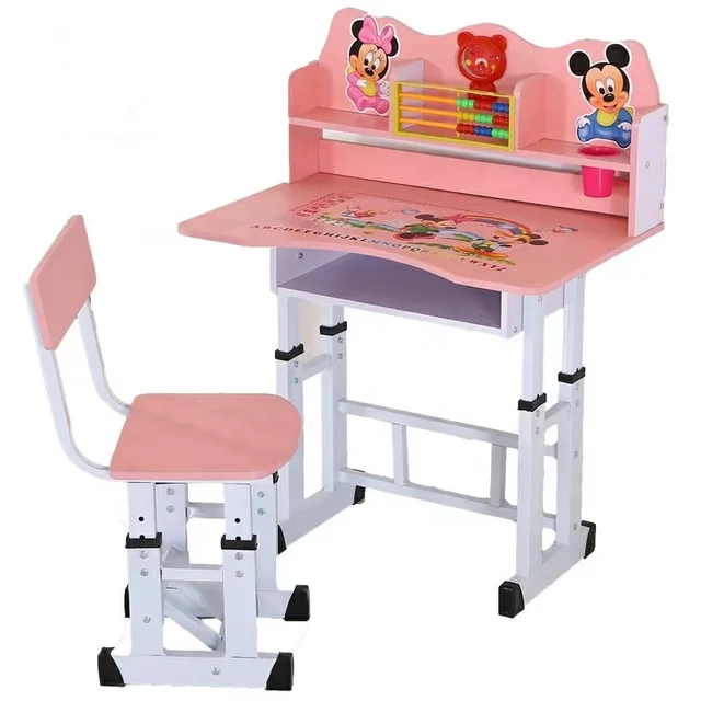 school set adjustable table for kids children classroom student desk and chair single