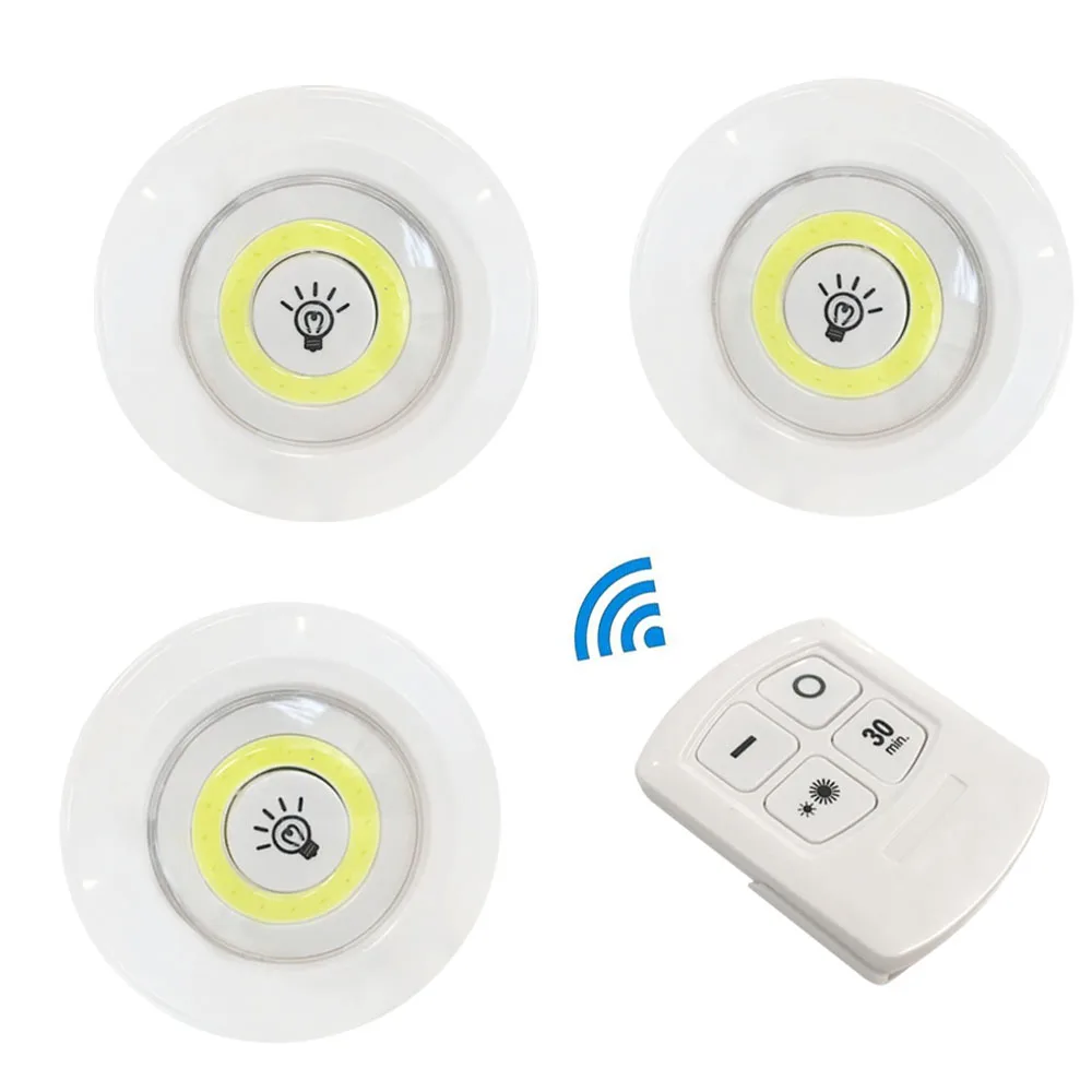 Cob Remote Control Induction Pat Light Bedside Feeding Lighting Bedroom Wardrobe Under Cabinet Touch Night Lamp