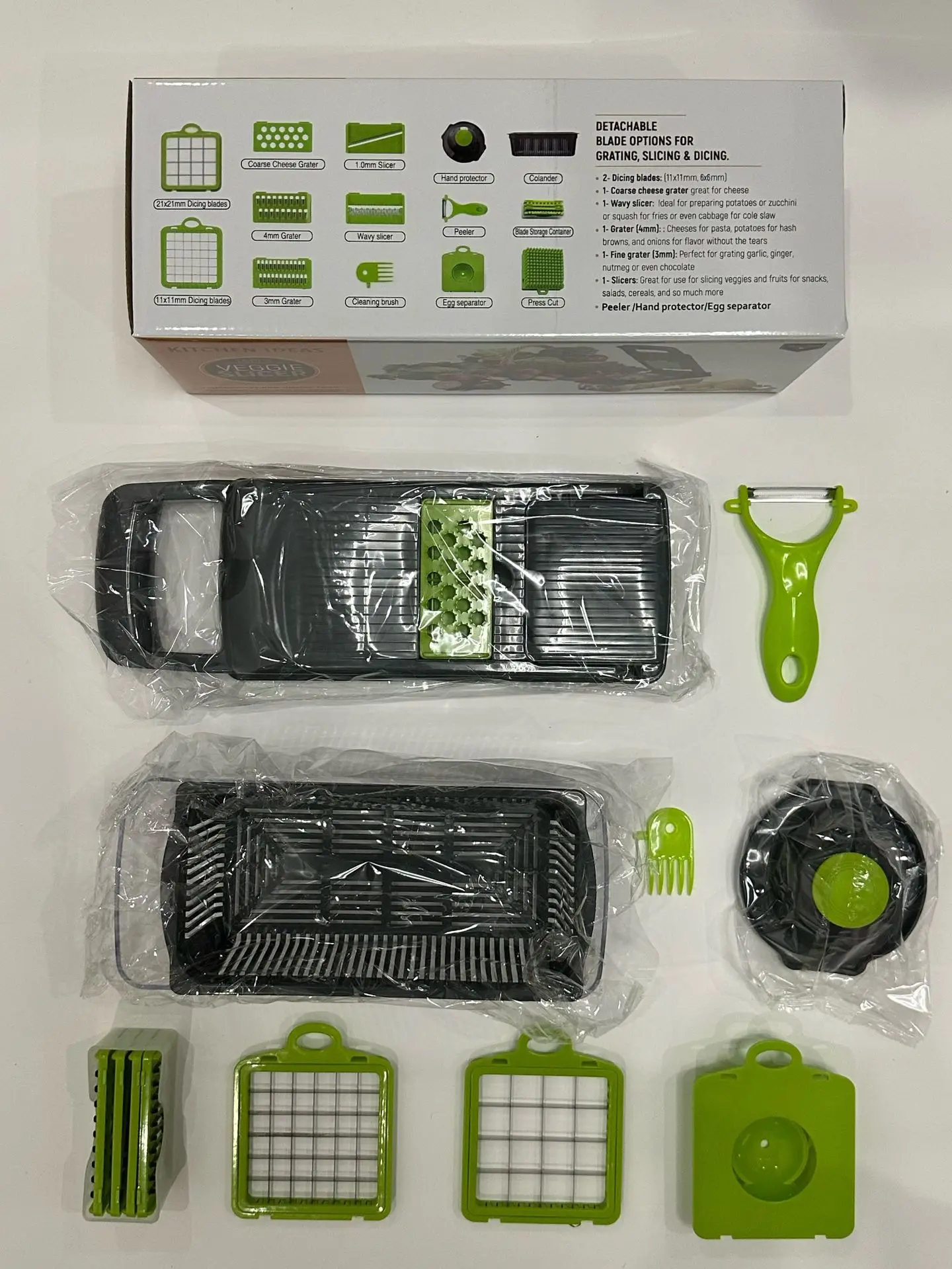 Manual Hand Fruits and Vegetable Cutter All in One 16 in 1 Vegetable Food Chopper Durabl aperçu 4