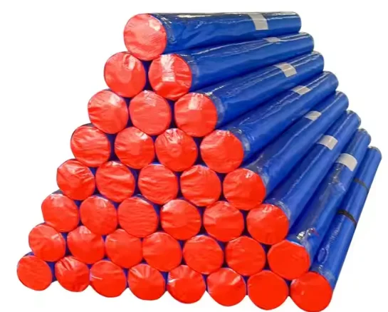 Uso exterior de material PE azul, resistente a rasgaduras, lona de PE fuerte y duradera, rollo de lona de polietileno