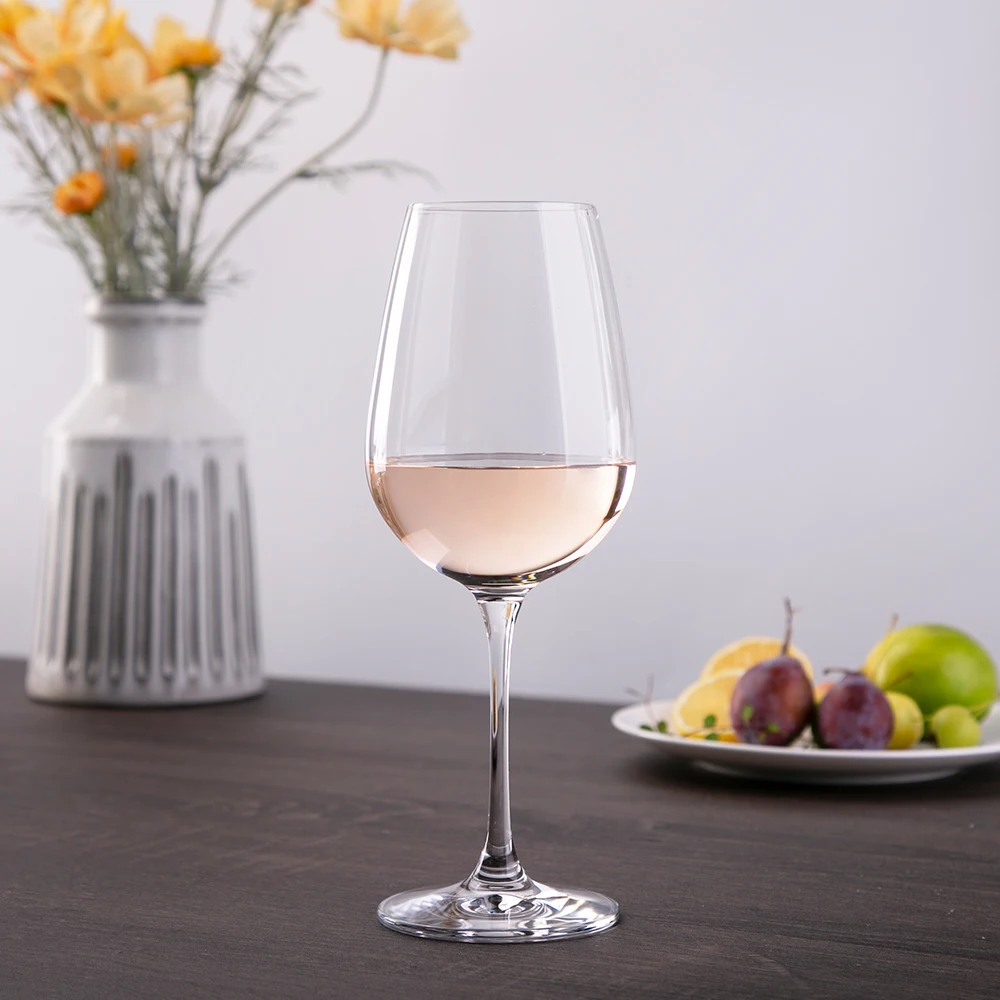 Factory Low Price Stock European Different Sizes 17oz Goblet Red White Wine Glasses Stem Glassware Machine Pressed Glass