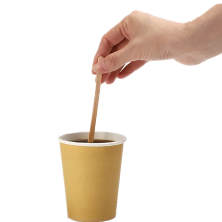 Coffee Stirrers Disposable Wooden Coffee Stir Sticks Biodegradable