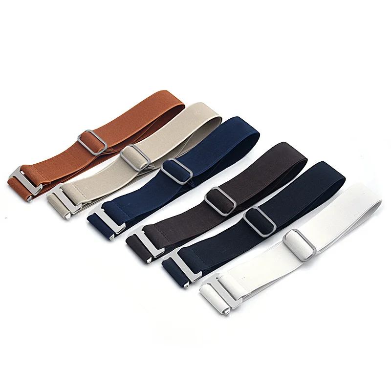 7758 6 Pack Invisible Women Stretch Belt No Show Elastic Web Strap Invisible Women Stretch Elastic Web Strap Belt by Goodaa main image 4