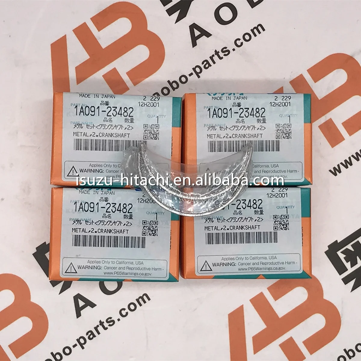 V2203 V2403 Crankshaft Bearing 1A09123482 1A091-23482 Metal 