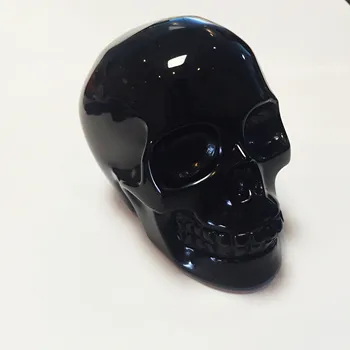 Wholesale natural quartz crystal gemstone black obsidian head skulls crystals healing stones for sale