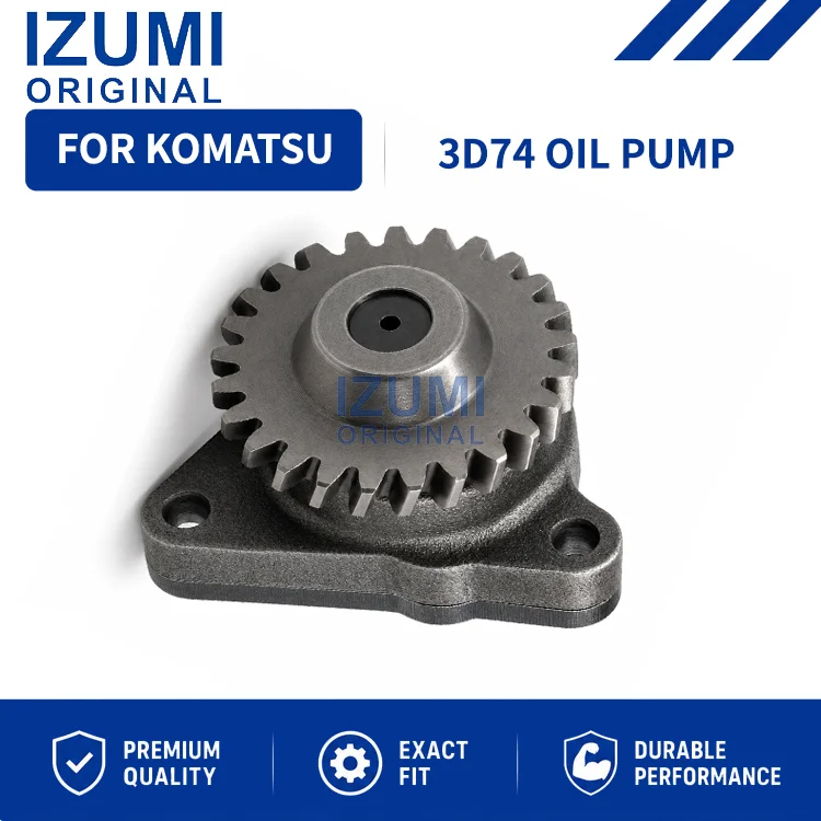 IZUMI ORIGINAL 3D74 Oil Pump diesel engine parts for Komatsu