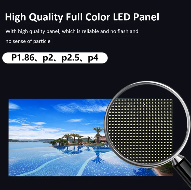Tela do diodo emissor de luz de P4 P5 P6 que adversting a parede video exterior do monitor flexível da tevê