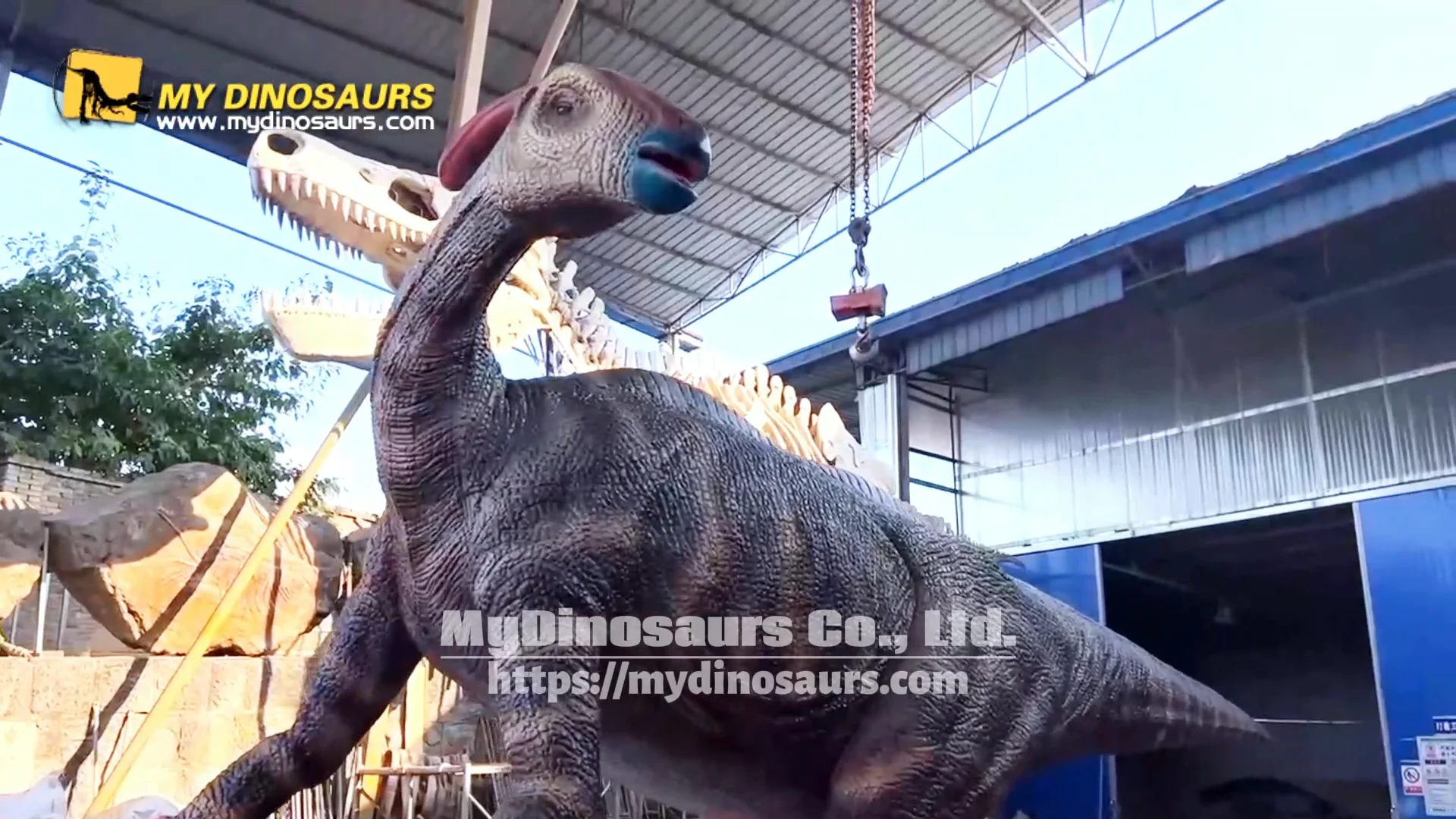 Animatronic Dinosaur With A Head Crest Parasaurolophus - Buy ...