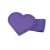 Insert de stylo en forme de coeur/violet