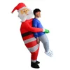 Santa claus holding person (adult version)