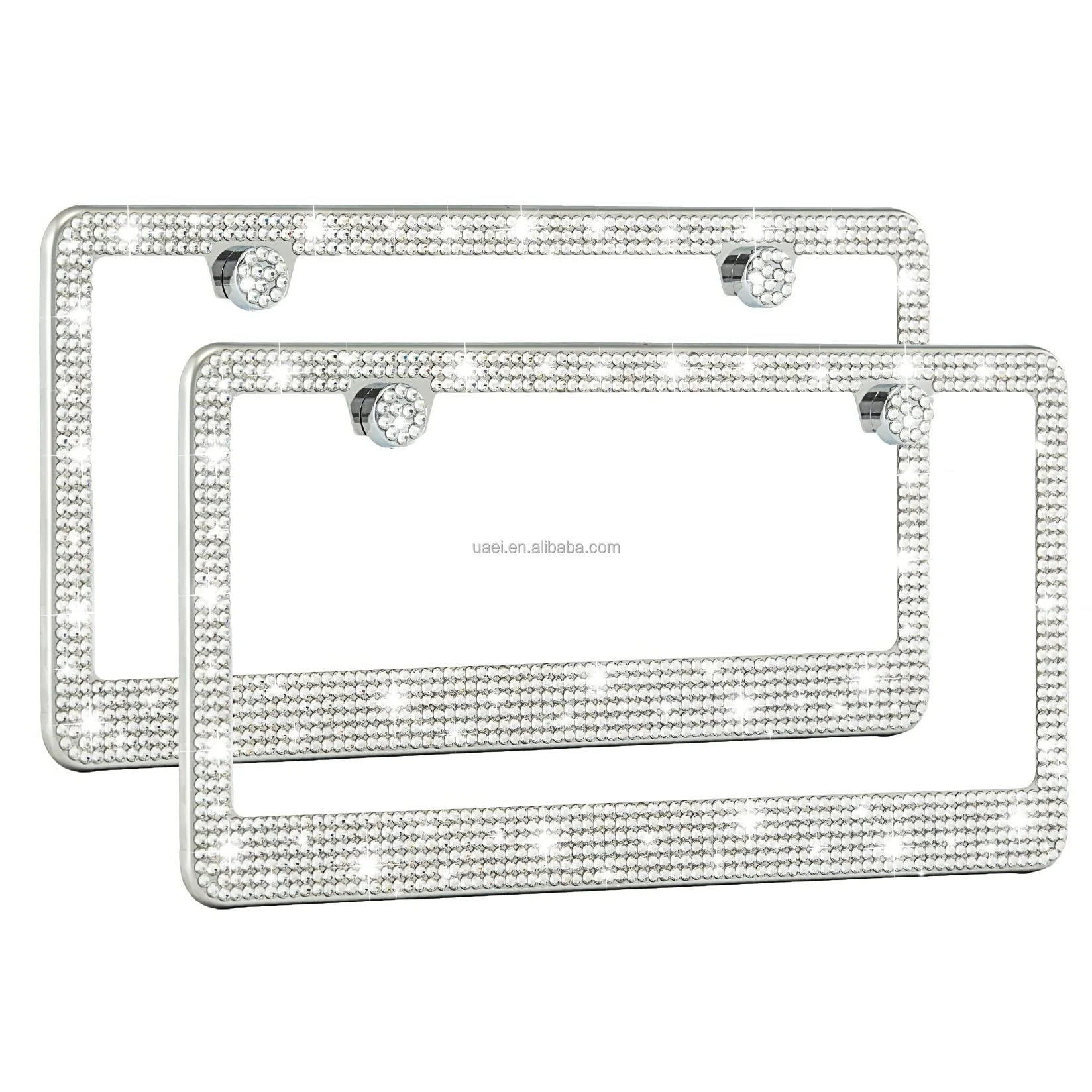 Premium Handmade Glitter Crystal Diamond Rhinestone License Plate Cover