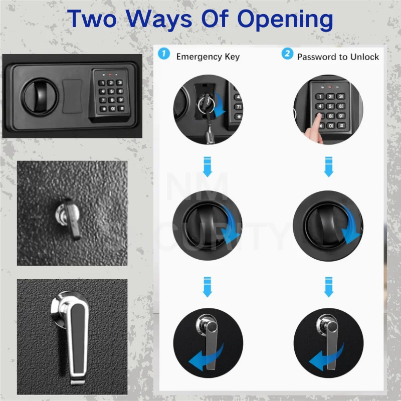 7 Gun Capacity Digital Lock Steel Upgraded Long Gun Safe Cabinet Safe Lockers for Gun Home Closet with Ammo Cabinet