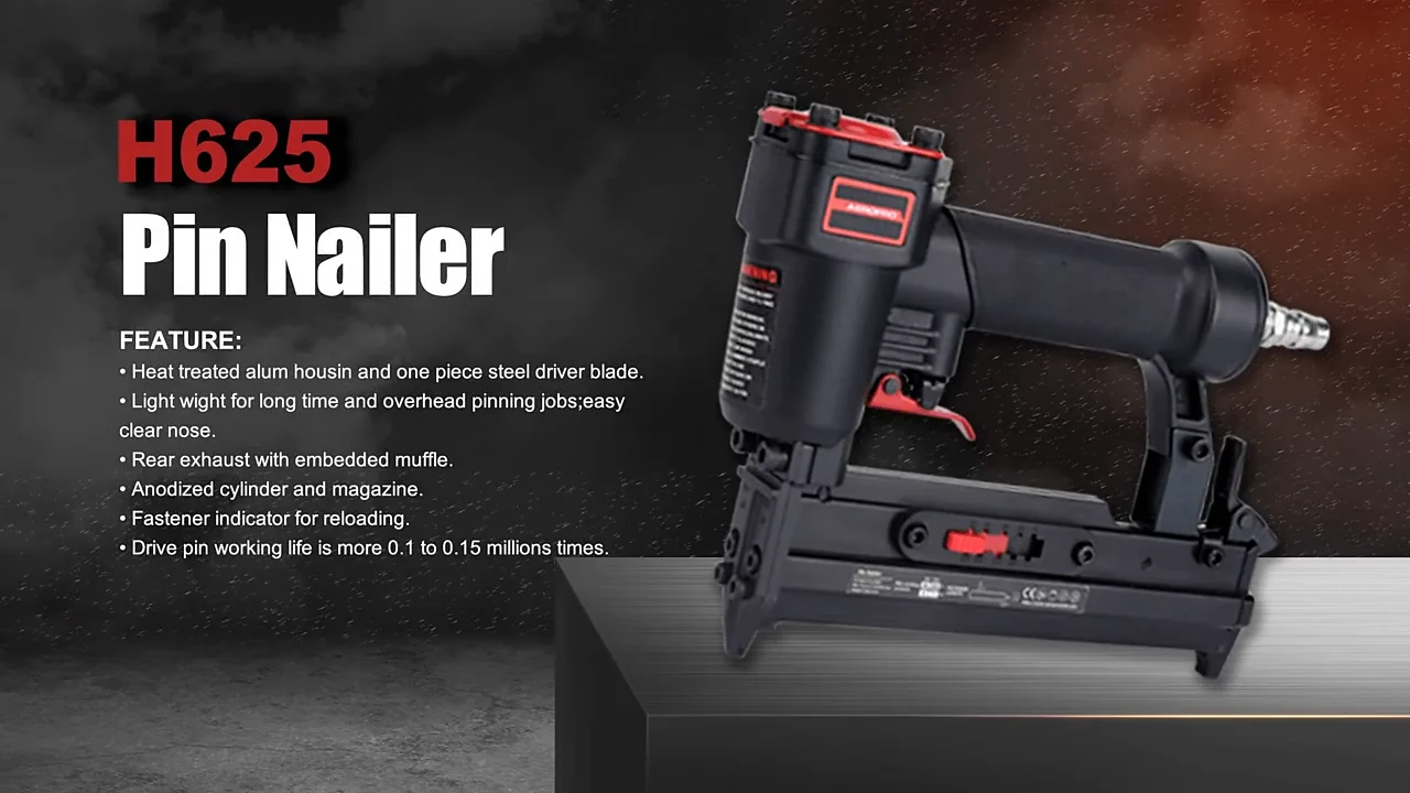 Aeropro H625 Picture Frame Pinner 23ga Pin Nailer Frame Air Nailer