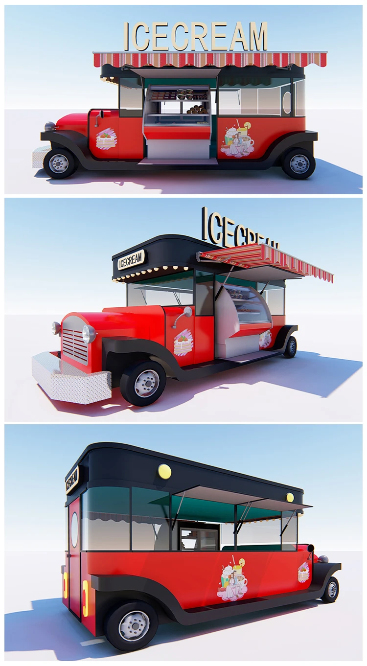 Wecare Mobile Kitchen Bus Towable Food Trucks China Food Trailers For