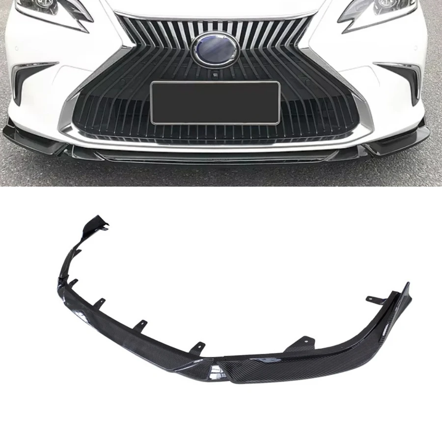 TIYPEOR Front Splitter Lip for Lexus ES Accessories 2018 - 2022  Modified Performance Car Front Bumper Small Body Kit 2019 2021