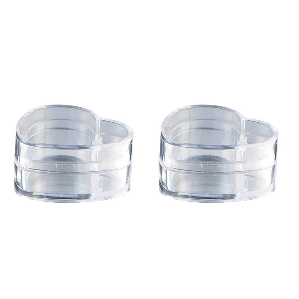 Free Sample  Mini Diamond-shape Transparent Plastic Jar 4g 5g Cute clear Plastic Cosmetic Jars