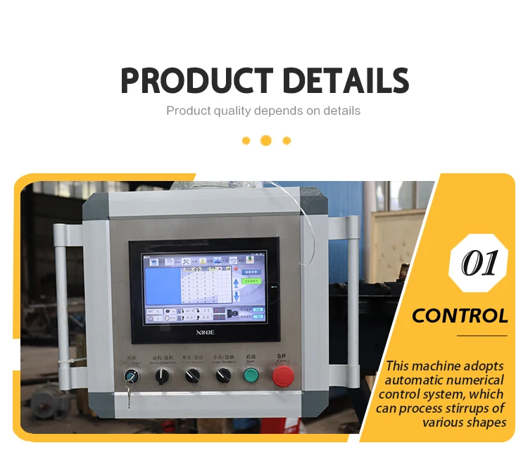 Long Warranty 1 Year Automatic Stirrup Bender Cnc Rebar Bending Machine Cnc Steel Bar Bending Hoop Machine for Steel Bar manufacture