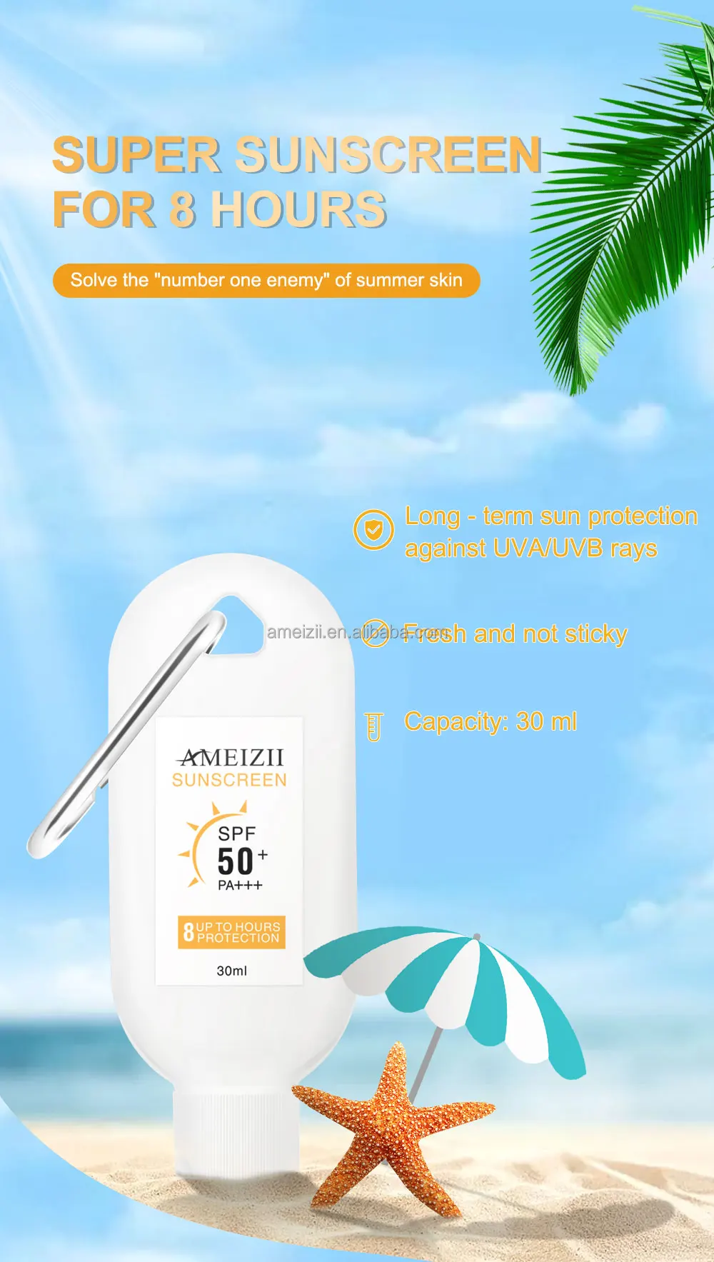 Facial Sunscreen Korean Spf 50 Pa Skin Whitening Sun Protection Lotion