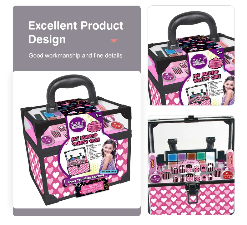 Низкий минимальный заказ, высокое качество, косметичка для девочек, игрушка, ролевая игра, туалетный чехол, игрушки, детские игрушки для девочек
