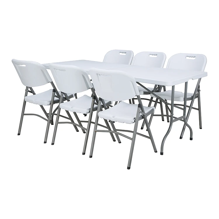 MOVAN 1,68 м напольный портативный стол для киоска Отдых на природе Простой пластиковый складной стол для пикника стол для барбекю и стула
