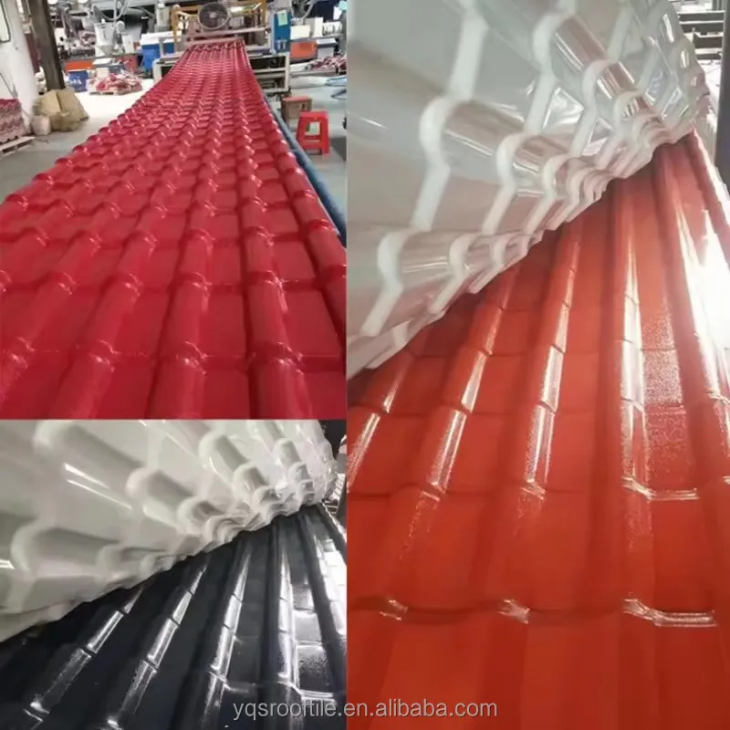 ASA Synthetic Resin Roofing Shingles UPVC Corrugated Plastic Building Materials for House Construction for Roof Sheet