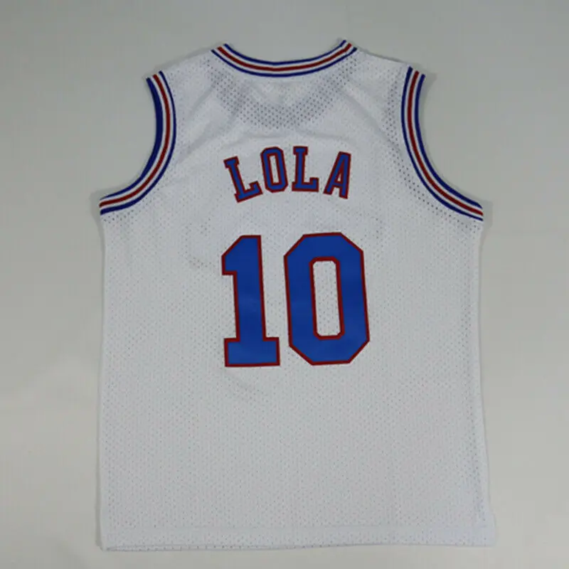 Retro Space Jam Tune Squad Basketball Jerseys 1# 10# 23# All Number Stitched 