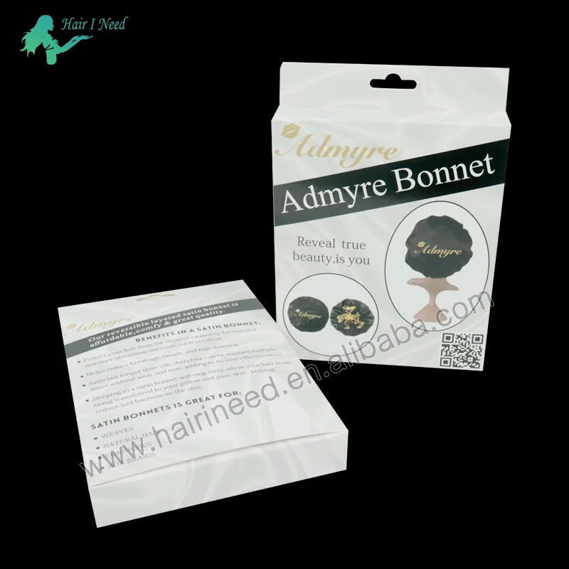 Hair Accessories Packaging Custom Silk Satin Box Drugs