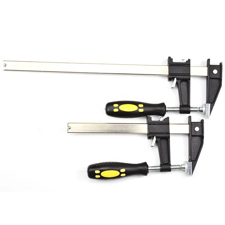 Быстросъемные стальные зажимы F с глубиной горла 60 мм и микрорегулируемой ручкой