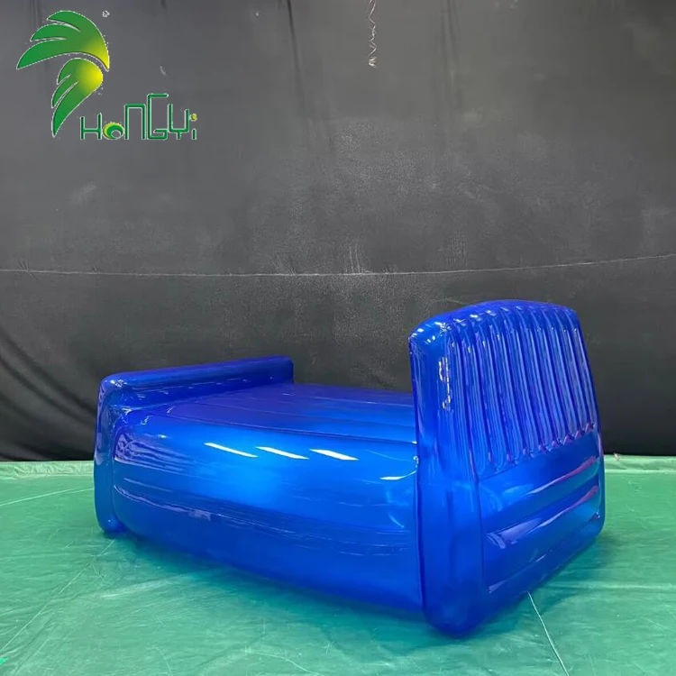 Clear Blue Inflatable Pool Bed - Durable & Waterproof