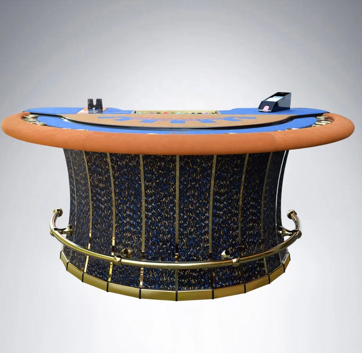 Luxury Solid Wood Professional Baccarat Poker Table & Blackjack