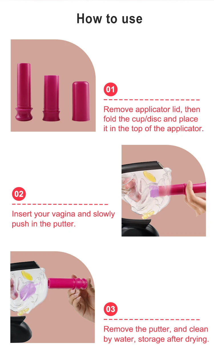 Furuize Menstrual Cup Applicator 2.0 Newest Design Copa Menstrual Cup