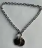 all silver necklace