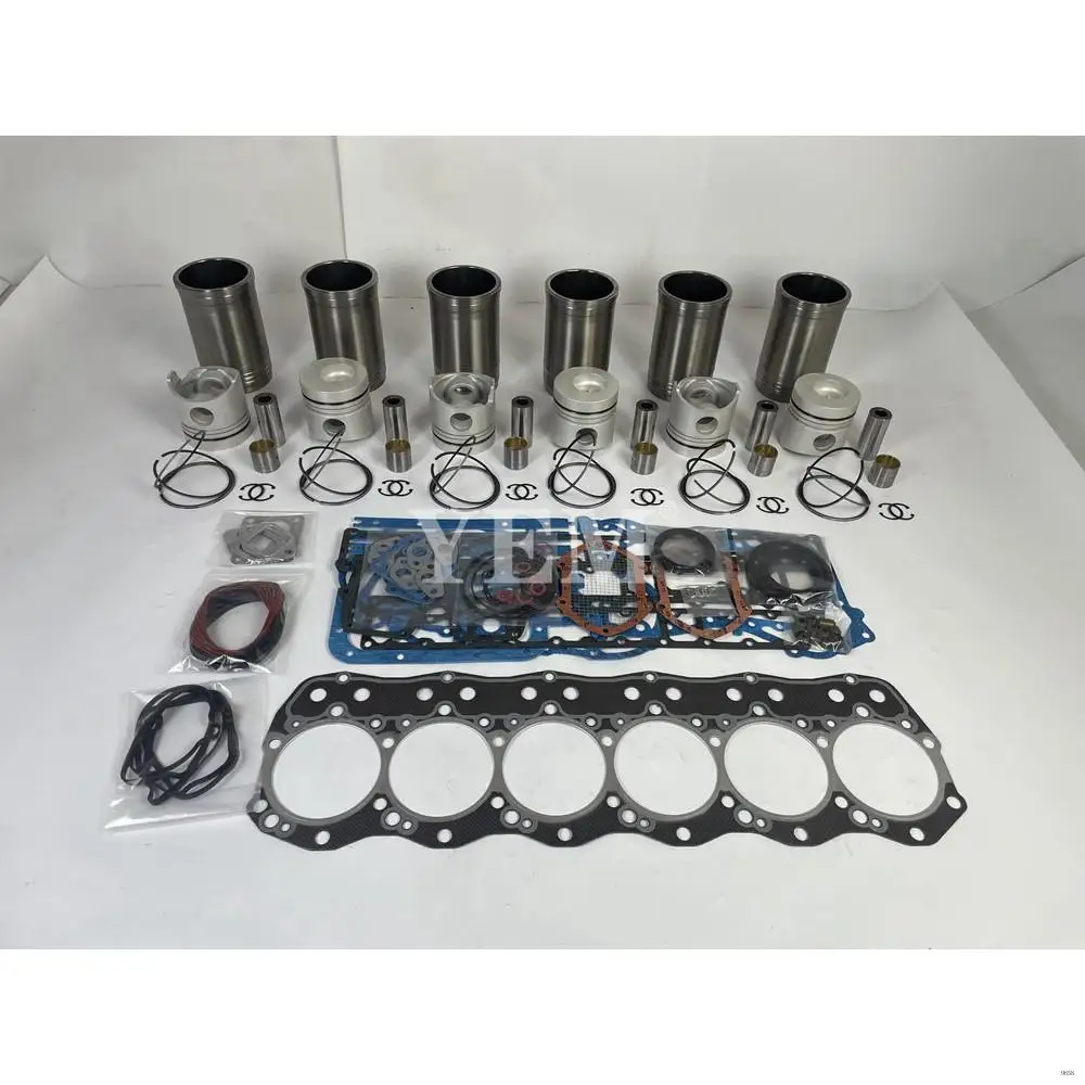 Rebuild Kit With Cylinder Gaskets Piston Ring Liner For Mitsubishi 6D15 Agricultural Spare Parts