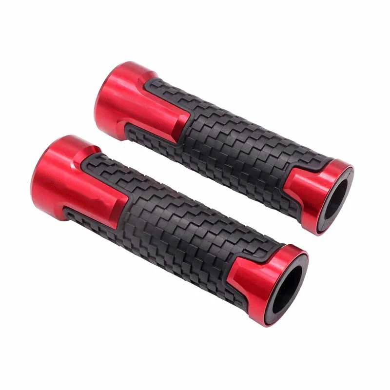 Motorcycle CNC Antiskid Hand Grip Handle Rubber Bar Accessories For