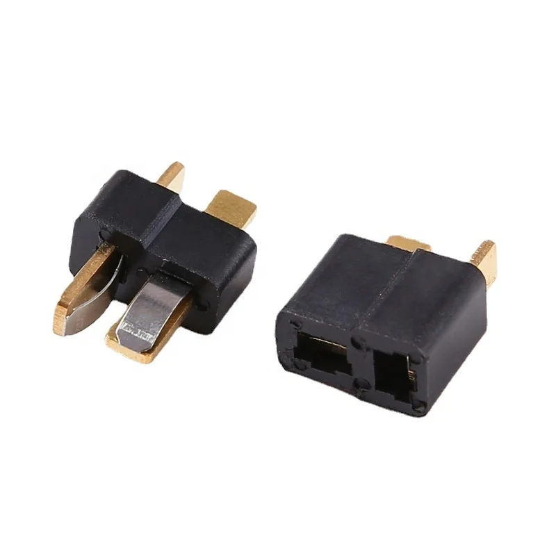 Small Type Black Mini T Plug Micro Male Female Deans Connectors For Rc