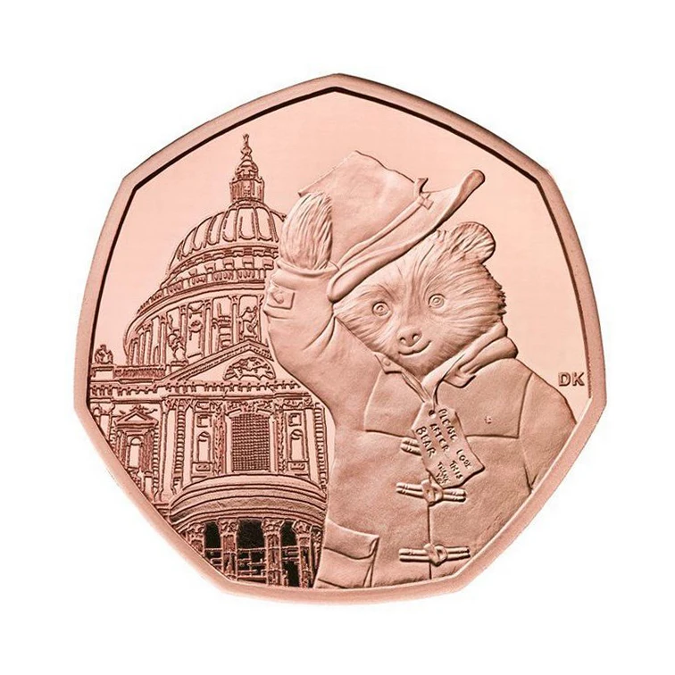 WD Ebay Ready Sale Royal Mint Replica paddington Bear 50p Value Coins Collection